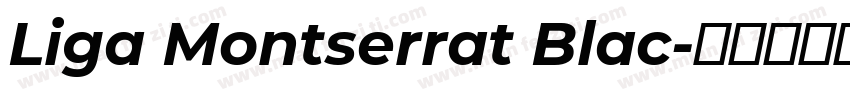 Liga Montserrat Blac字体转换